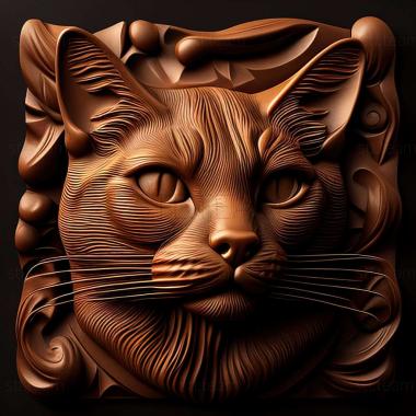 3D model Havana Brown cat (STL)